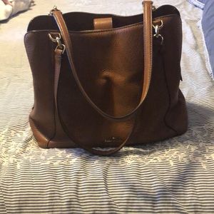 Large Kate spade brown leather bag